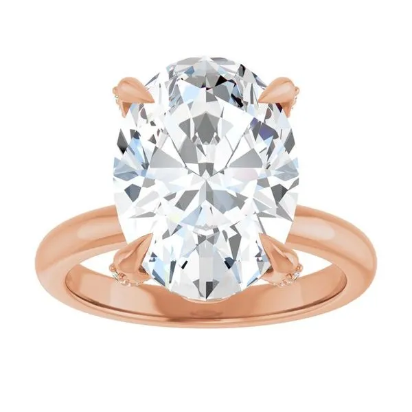 Claw-Prong Accented Engagement Ring Image 3 Mark Jewellers La Crosse, WI