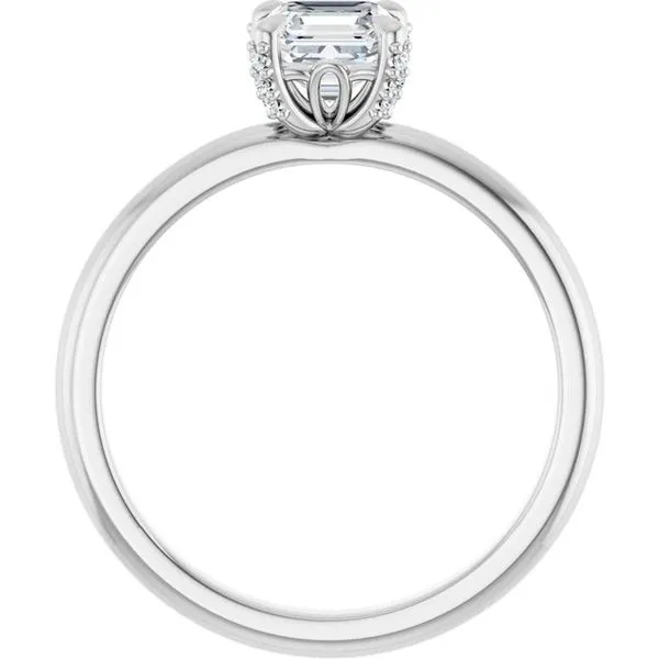 Claw-Prong Accented Engagement Ring Image 2 Stuart Benjamin & Co. Jewelry Designs San Diego, CA