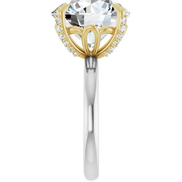 Claw-Prong Accented Engagement Ring Image 4 Mark Jewellers La Crosse, WI