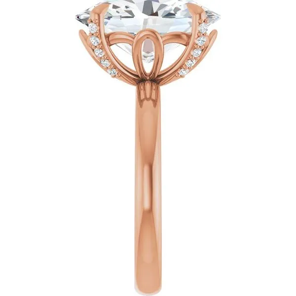 Claw-Prong Accented Engagement Ring Image 4 Raleigh Diamond Fine Jewelry Raleigh, NC