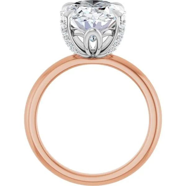 Claw-Prong Accented Engagement Ring Image 2 Mark Jewellers La Crosse, WI