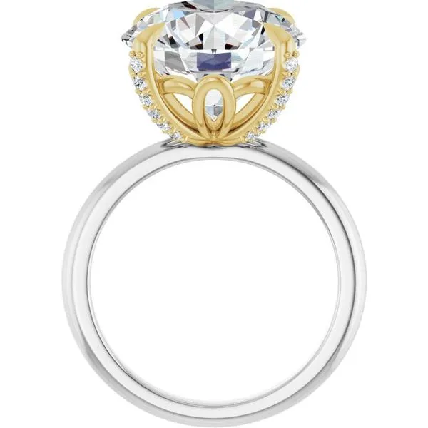 Claw-Prong Accented Engagement Ring Image 2 Clater Jewelers Louisville, KY