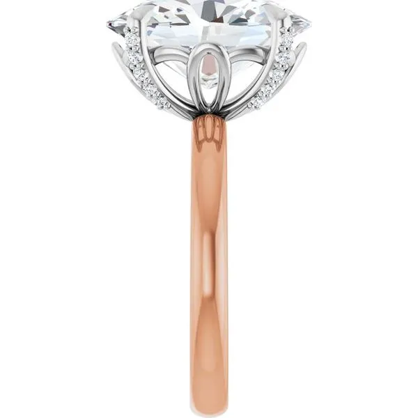 Claw-Prong Accented Engagement Ring Image 4 Jimmy Smith Jewelers Decatur, AL