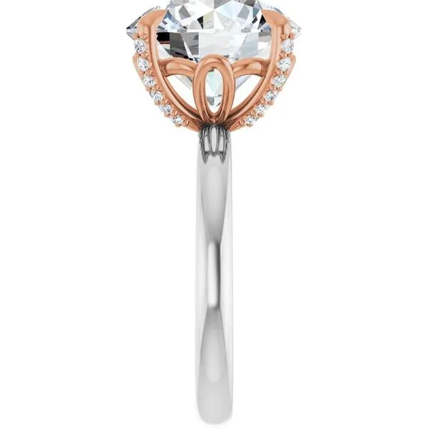 Claw-Prong Accented Engagement Ring Image 4 Don's Jewelry & Design Washington, IA