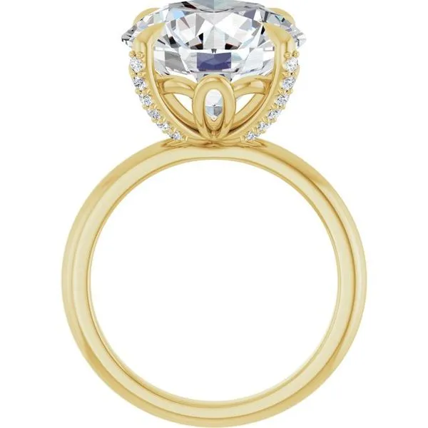 Claw-Prong Accented Engagement Ring Image 2 J. Thomas Jewelers Rochester Hills, MI