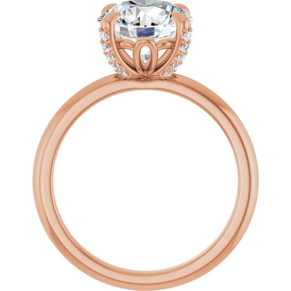 Claw-Prong Accented Engagement Ring Image 2 Clater Jewelers Louisville, KY