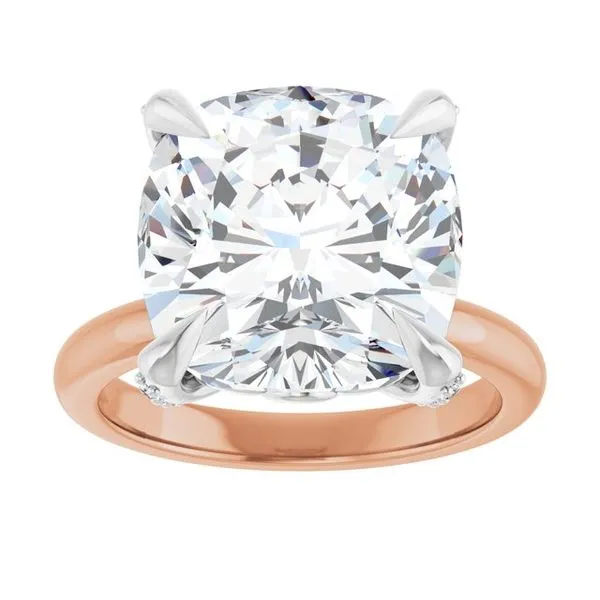 Claw-Prong Accented Engagement Ring Image 3 Shipley's Fine Jewelry Hampstead, MD