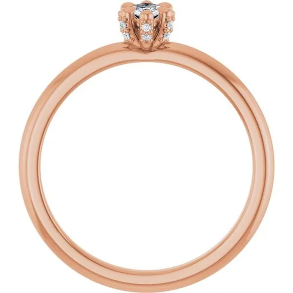 Claw-Prong Accented Engagement Ring Image 2 Clater Jewelers Louisville, KY