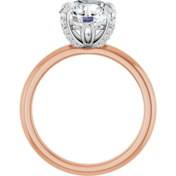 Claw-Prong Accented Engagement Ring Image 2 Natale Jewelers Sewell, NJ