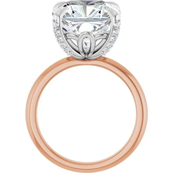 Claw-Prong Accented Engagement Ring Image 2 Clater Jewelers Louisville, KY