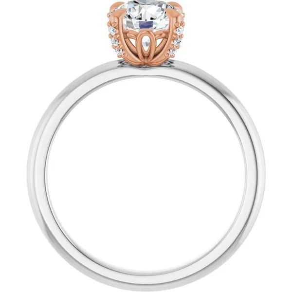 Claw-Prong Accented Engagement Ring Image 2 Mark Jewellers La Crosse, WI