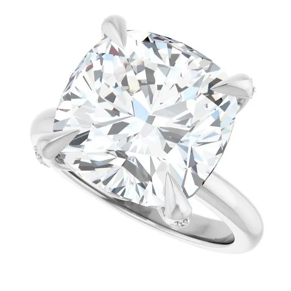 Claw-Prong Accented Engagement Ring Image 5 Mark Jewellers La Crosse, WI