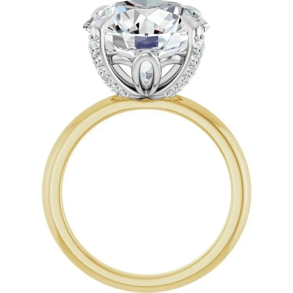 Claw-Prong Accented Engagement Ring Image 2 J. Thomas Jewelers Rochester Hills, MI