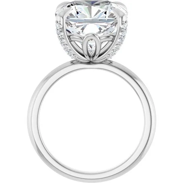 Claw-Prong Accented Engagement Ring Image 2 Jimmy Smith Jewelers Decatur, AL