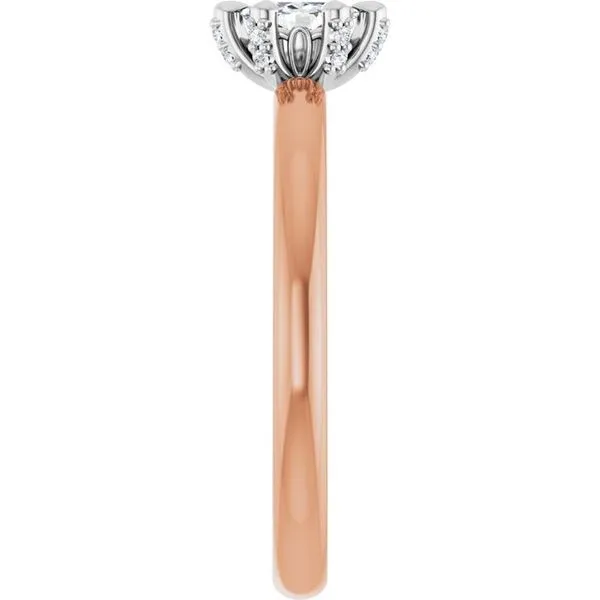 Claw-Prong Accented Engagement Ring Image 4 Futer Bros Jewelers York, PA