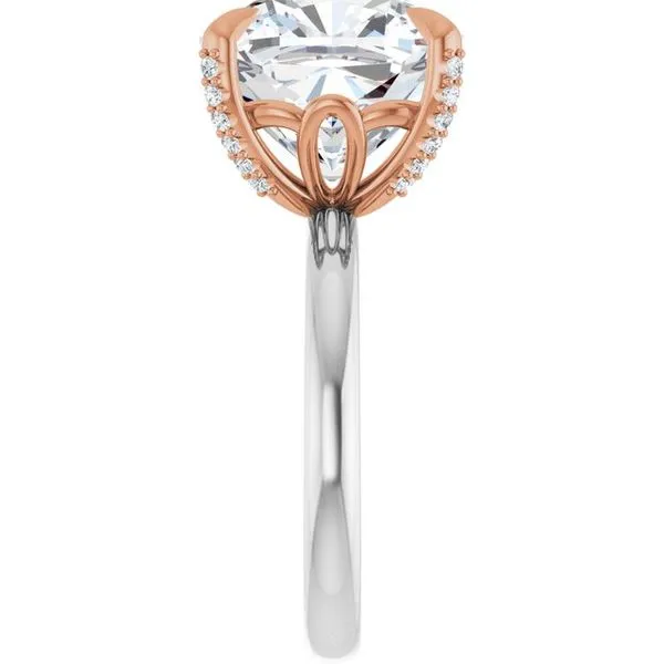 Claw-Prong Accented Engagement Ring Image 4 Jimmy Smith Jewelers Decatur, AL