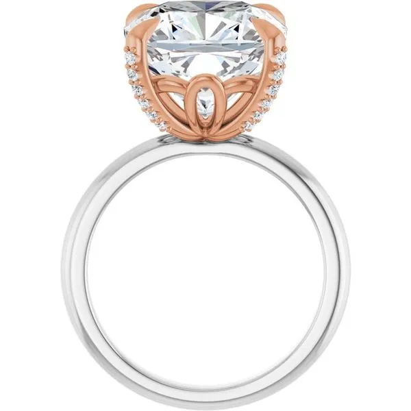 Claw-Prong Accented Engagement Ring Image 2 Futer Bros Jewelers York, PA