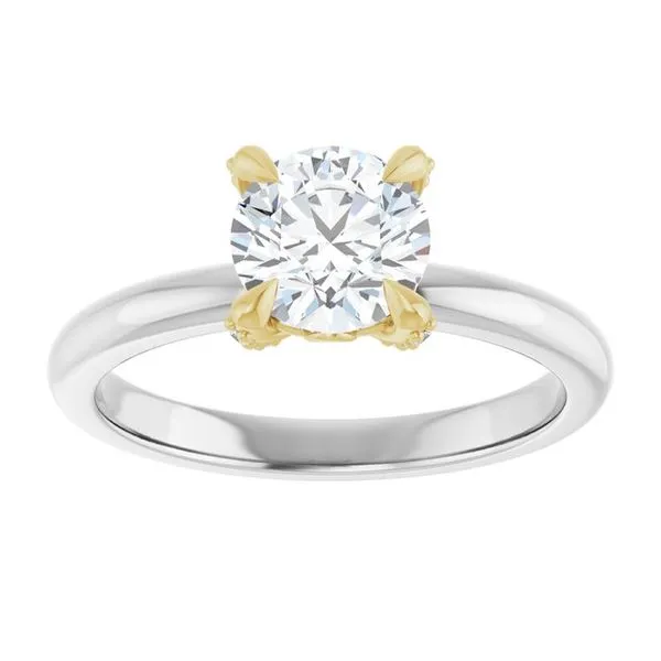 Claw-Prong Accented Engagement Ring Image 3 Rox Atlanta Jewelers Decatur, GA