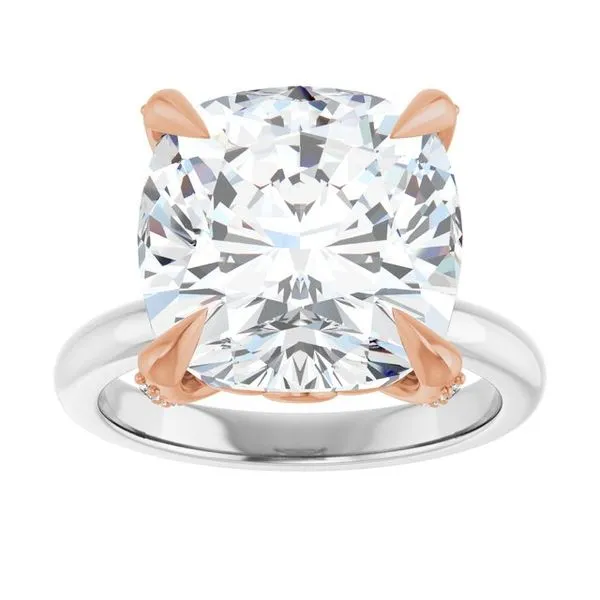 Claw-Prong Accented Engagement Ring Image 3 Jimmy Smith Jewelers Decatur, AL