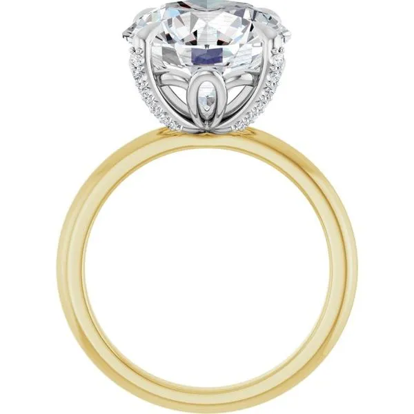 Claw-Prong Accented Engagement Ring Image 2 Jimmy Smith Jewelers Decatur, AL