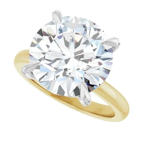 Claw-Prong Accented Engagement Ring Image 5 Futer Bros Jewelers York, PA