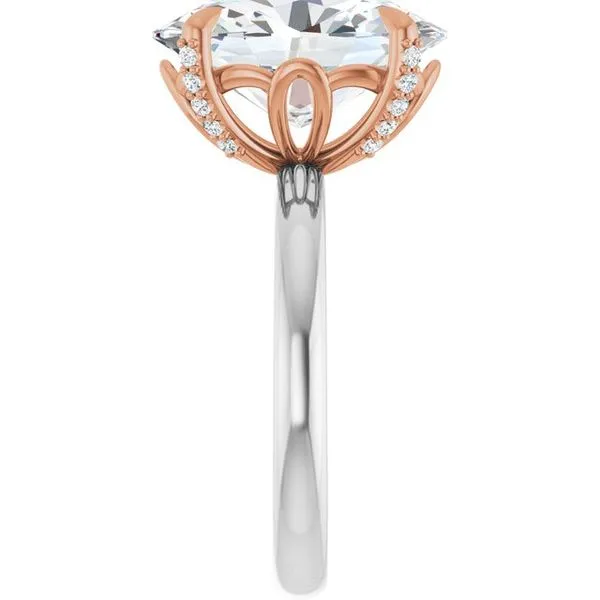 Claw-Prong Accented Engagement Ring Image 4 J. Thomas Jewelers Rochester Hills, MI