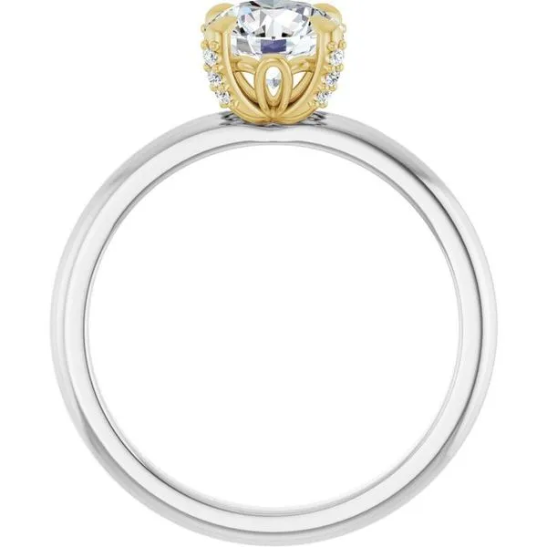 Claw-Prong Accented Engagement Ring Image 2 Mark Jewellers La Crosse, WI