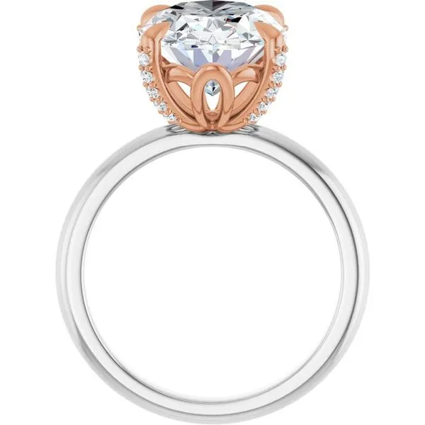 Claw-Prong Accented Engagement Ring Image 2 Clater Jewelers Louisville, KY