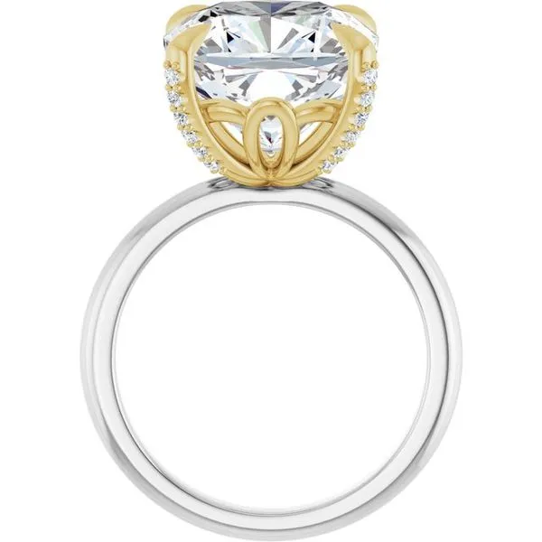Claw-Prong Accented Engagement Ring Image 2 Don's Jewelry & Design Washington, IA