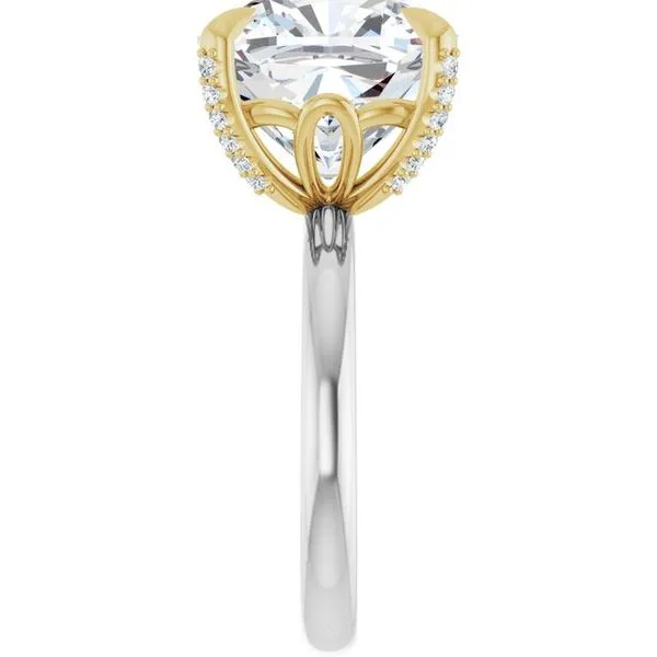 Claw-Prong Accented Engagement Ring Image 4 Arezzo Jewelers Elmwood Park, IL
