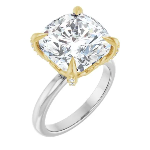 Claw-Prong Accented Engagement Ring Clater Jewelers Louisville, KY