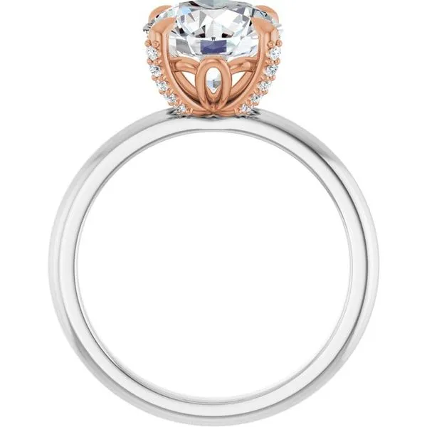 Claw-Prong Accented Engagement Ring Image 2 Raleigh Diamond Fine Jewelry Raleigh, NC