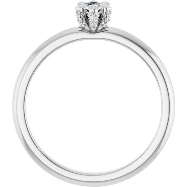 Claw-Prong Accented Engagement Ring Image 2 Shipley's Fine Jewelry Hampstead, MD