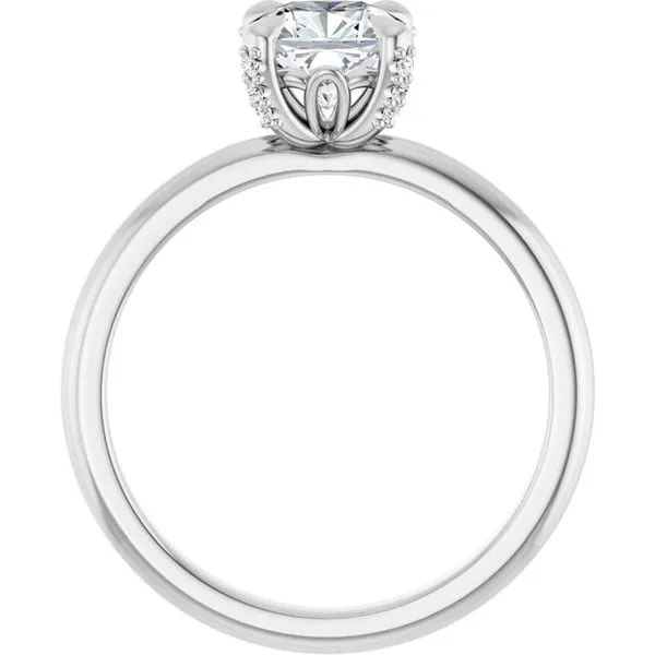 Claw-Prong Accented Engagement Ring Image 2 J. Thomas Jewelers Rochester Hills, MI