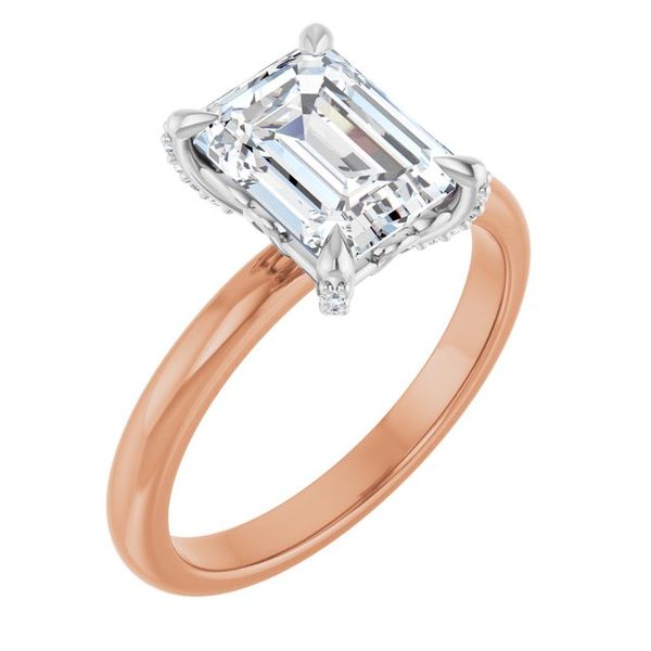 Claw-Prong Accented Engagement Ring
