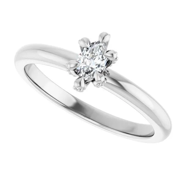 Claw-Prong Accented Engagement Ring Image 5 Shipley's Fine Jewelry Hampstead, MD