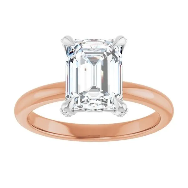 Claw-Prong Accented Engagement Ring Image 3 Jimmy Smith Jewelers Decatur, AL