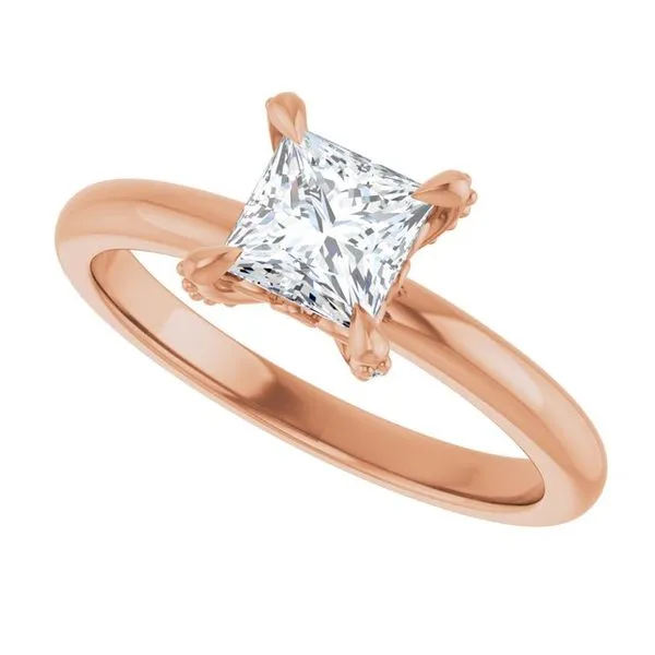 Claw-Prong Accented Engagement Ring Image 5 Jimmy Smith Jewelers Decatur, AL