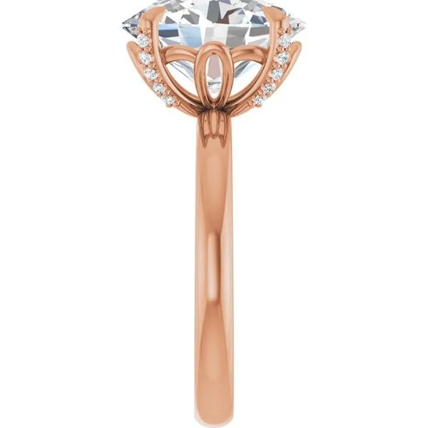 Claw-Prong Accented Engagement Ring Image 4 Futer Bros Jewelers York, PA