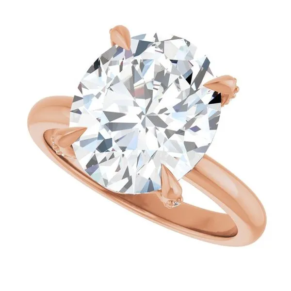 Claw-Prong Accented Engagement Ring Image 5 J. Thomas Jewelers Rochester Hills, MI