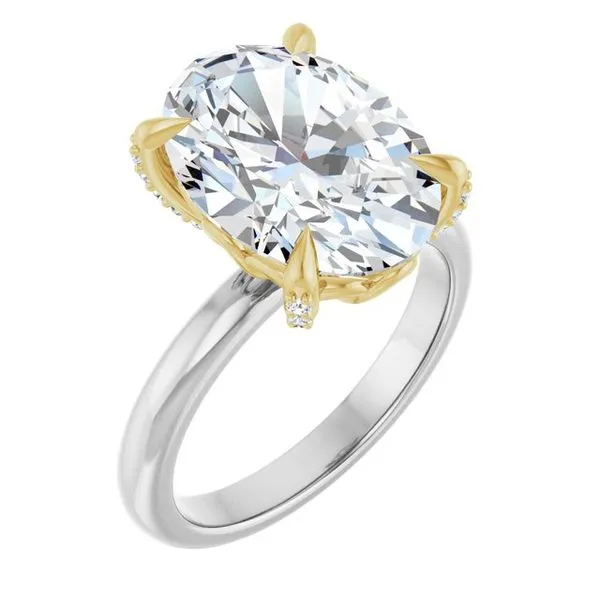 Claw-Prong Accented Engagement Ring Raleigh Diamond Fine Jewelry Raleigh, NC
