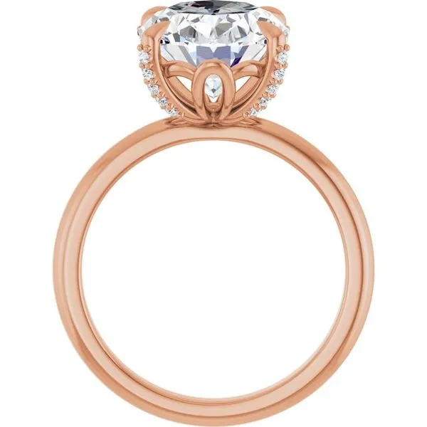 Claw-Prong Accented Engagement Ring Image 2 Clater Jewelers Louisville, KY