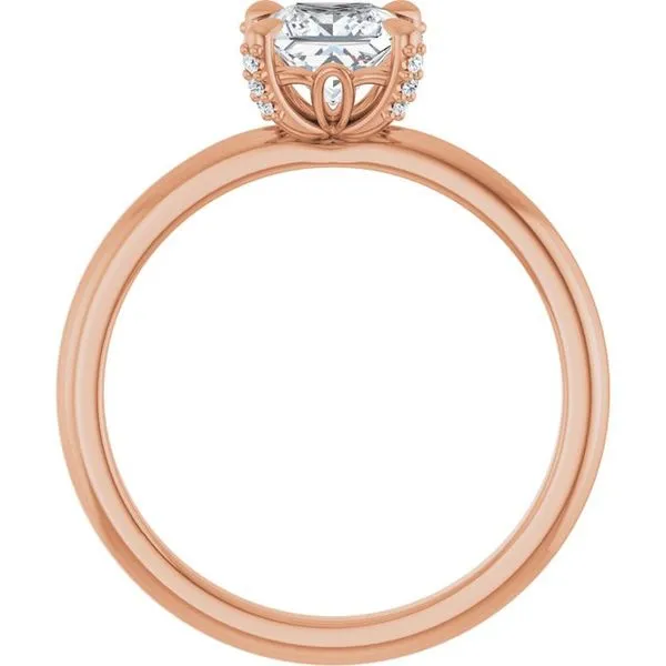 Claw-Prong Accented Engagement Ring Image 2 Don's Jewelry & Design Washington, IA