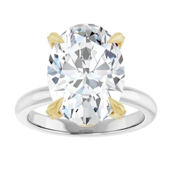 Claw-Prong Accented Engagement Ring Image 3 Mark Jewellers La Crosse, WI