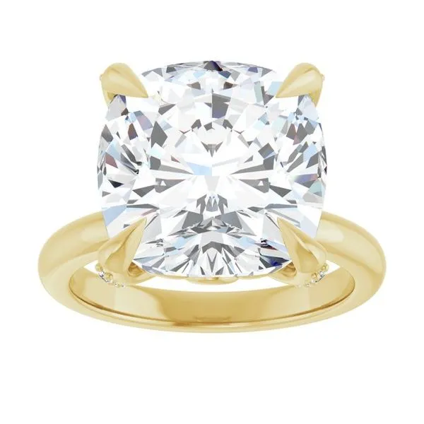 Claw-Prong Accented Engagement Ring Image 3 Shipley's Fine Jewelry Hampstead, MD