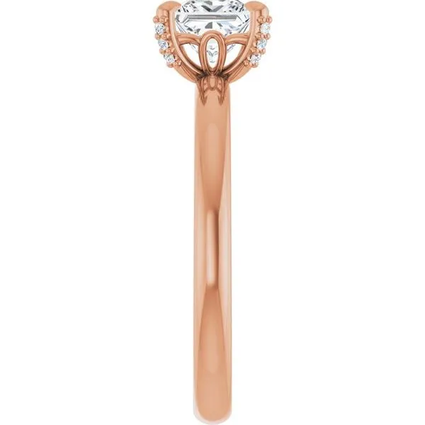 Claw-Prong Accented Engagement Ring Image 4 Mark Jewellers La Crosse, WI