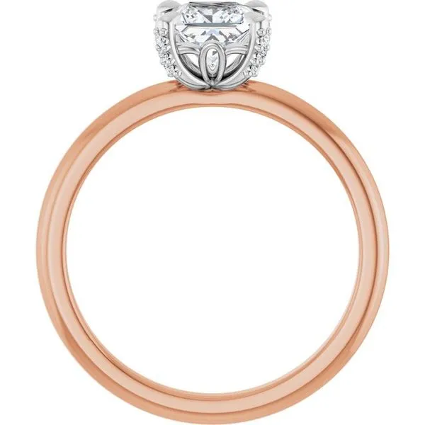 Claw-Prong Accented Engagement Ring Image 2 Stuart Benjamin & Co. Jewelry Designs San Diego, CA