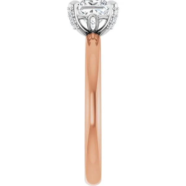 Claw-Prong Accented Engagement Ring Image 4 Stuart Benjamin & Co. Jewelry Designs San Diego, CA