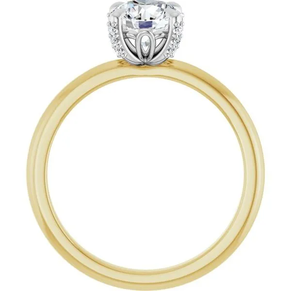 Claw-Prong Accented Engagement Ring Image 2 Raleigh Diamond Fine Jewelry Raleigh, NC