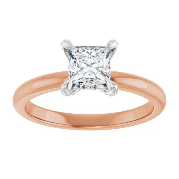 Claw-Prong Accented Engagement Ring Image 3 JF Jones Jewelers Rochester, NY